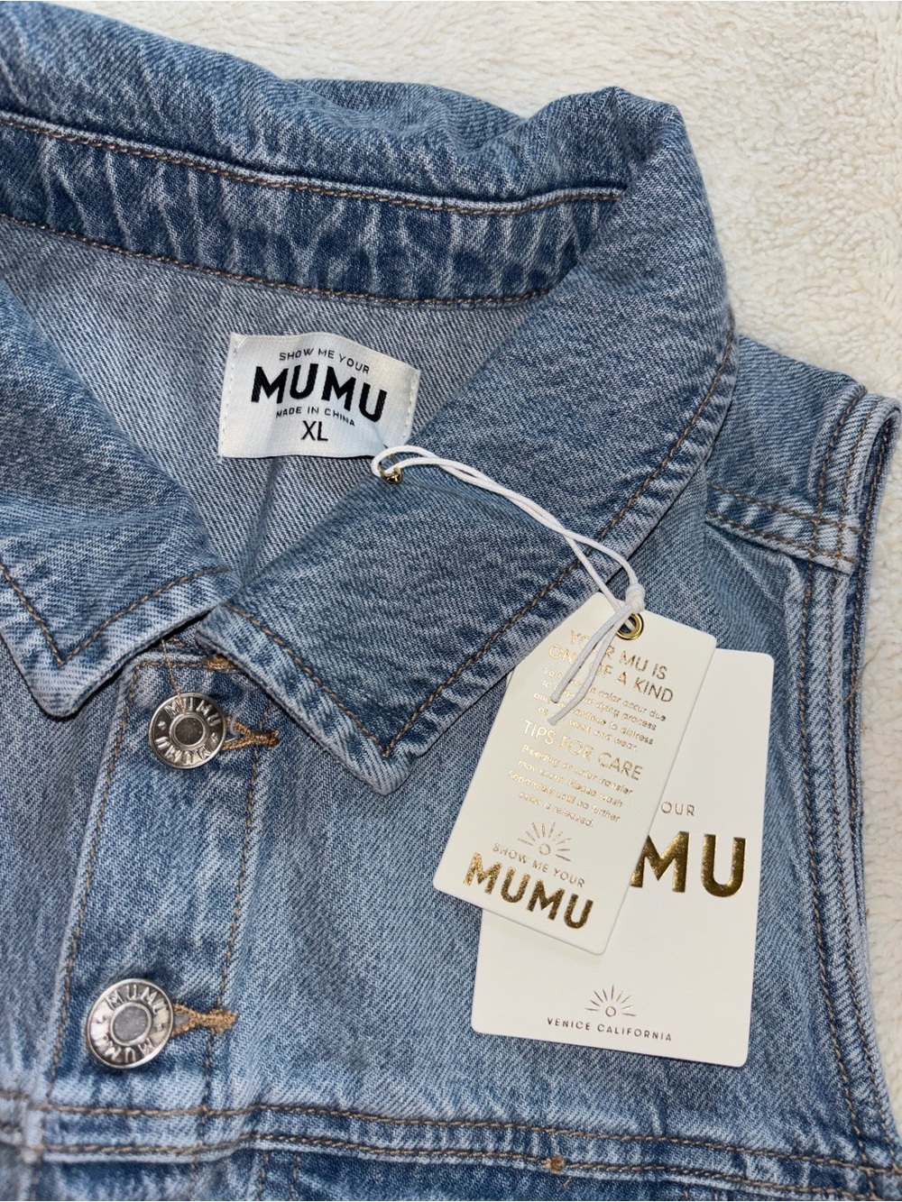 Show Me Your Mumu Denim Rancho Mirage Romper - Picture 3 of 8